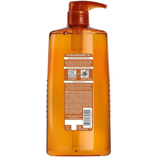 L'Oreal Paris Elvive Extraordinary Oil Nourishing Shampoo, for Dry or Dull Hair - Image 6