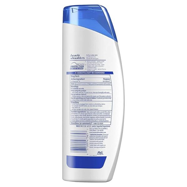 HEAD & SHOULDERS ITCHY SCALP CARE DANDRUFF DANDRUFF SHAMPOO LIQUID - Image 3