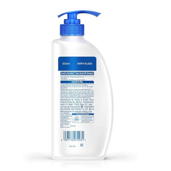 Head & Shoulders Smooth & Silky Shampoo, 675ml - Image 2