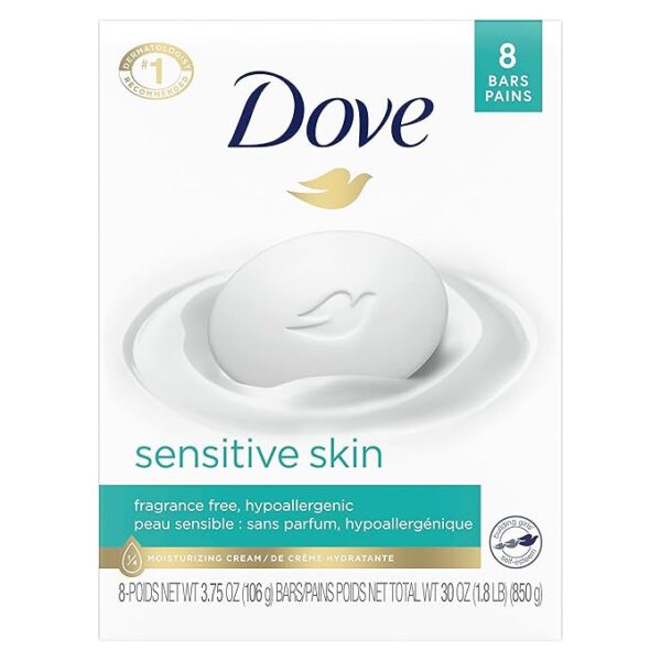 Dove Beauty Bar More Moisturizing Than Bar Soap for Softer Skin,