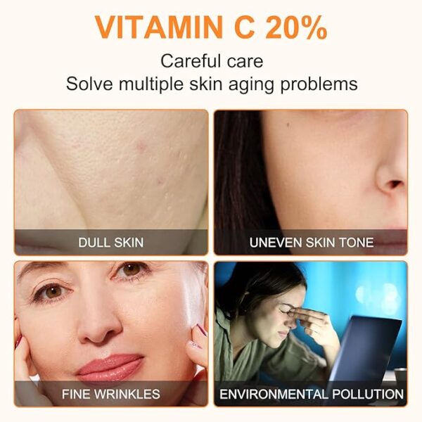 Premium 20% Vitamin C Serum For Face with Hyaluronic Acid, Retinol & Amino Acids - Image 6