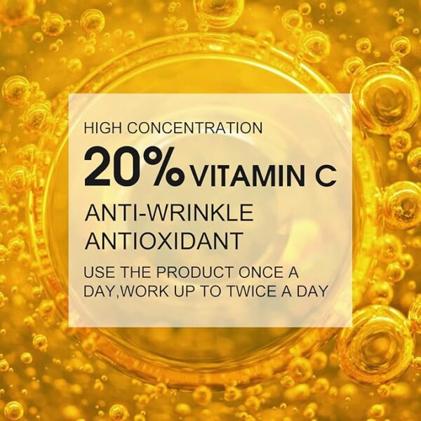 Premium 20% Vitamin C Serum For Face with Hyaluronic Acid, Retinol & Amino Acids - Image 2