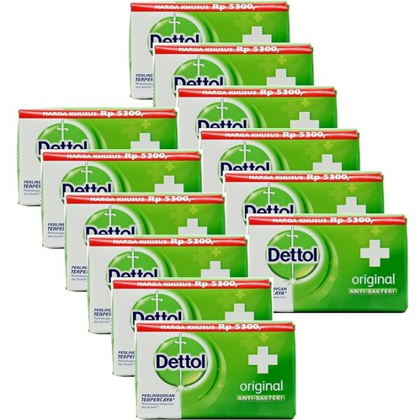 Dettol Anti-Bacterial Hand and Body Bar Soap, Original, 110 Gr / 3.88 Oz (Pack of 12) - Image 3