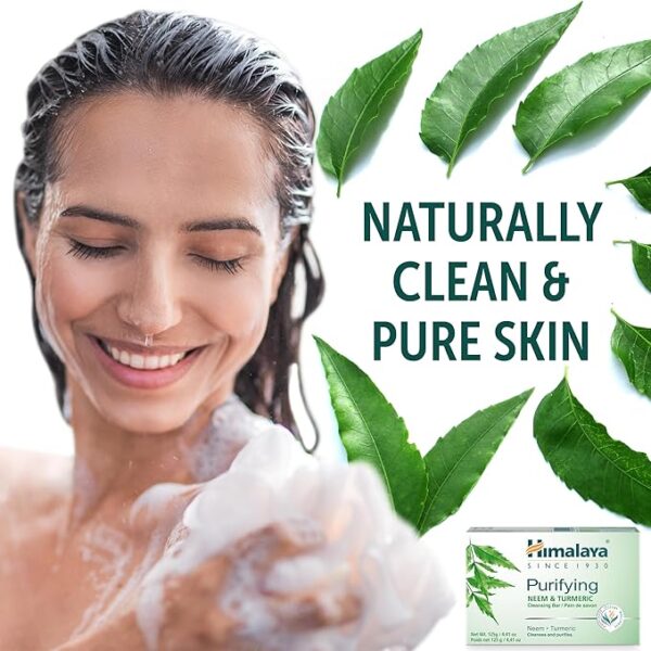 Himalaya Purifying Neem & Turmeric Cleansing Bar - Image 4