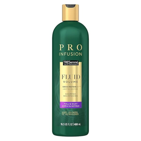 TRESemmé Cruelty-Free Pro Infusion Fluid Volume Sulfate Free Shampoo For Full & Silky Hair Infused