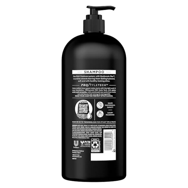 TRESemmé Rich Moisture Hydrating Shampoo with Pump 4 Count for Dry Hair - Image 2